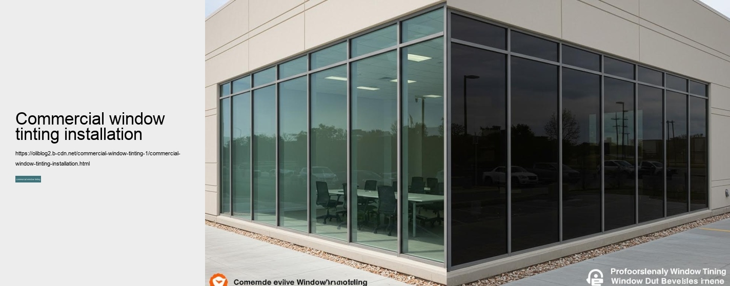 commercial window tinting installation